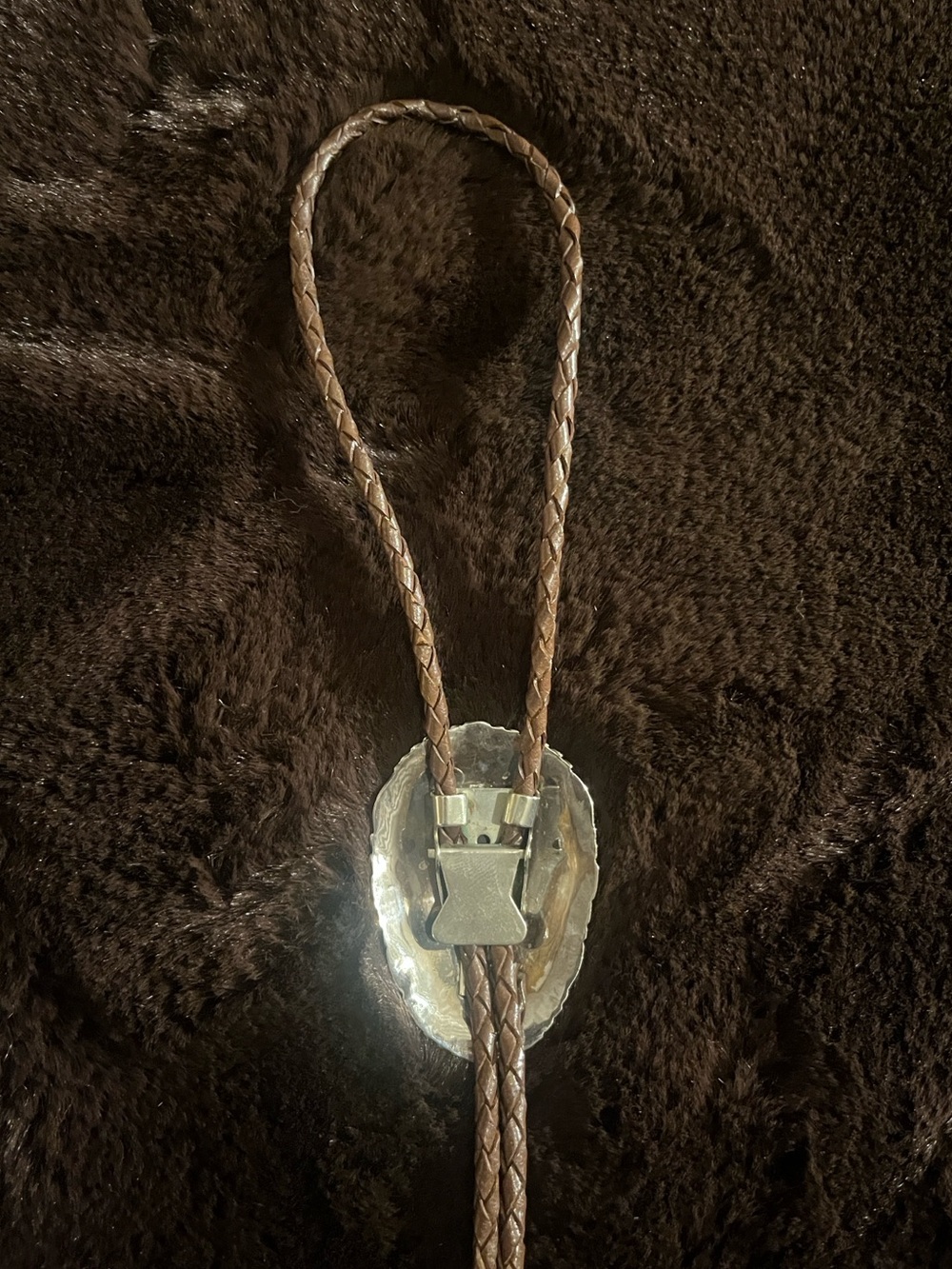 Native American Kingsman turquoise bolo tie - Picture 3 of 7